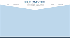 Desktop Screenshot of kunzjanitorial.com