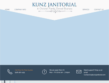 Tablet Screenshot of kunzjanitorial.com